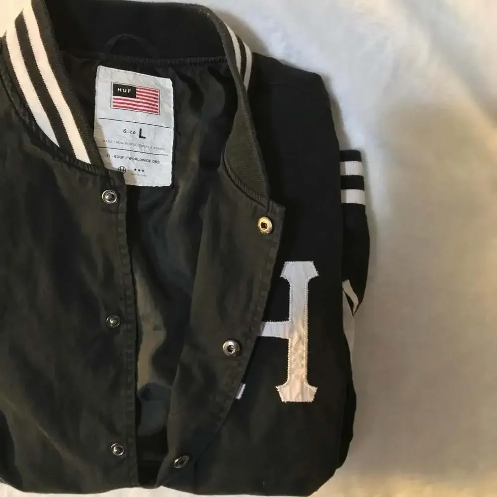 HUF black varsity
